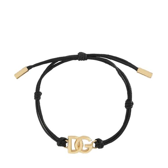 Dolce&Gabbana Men Little Dg Logo Cord Bracelet